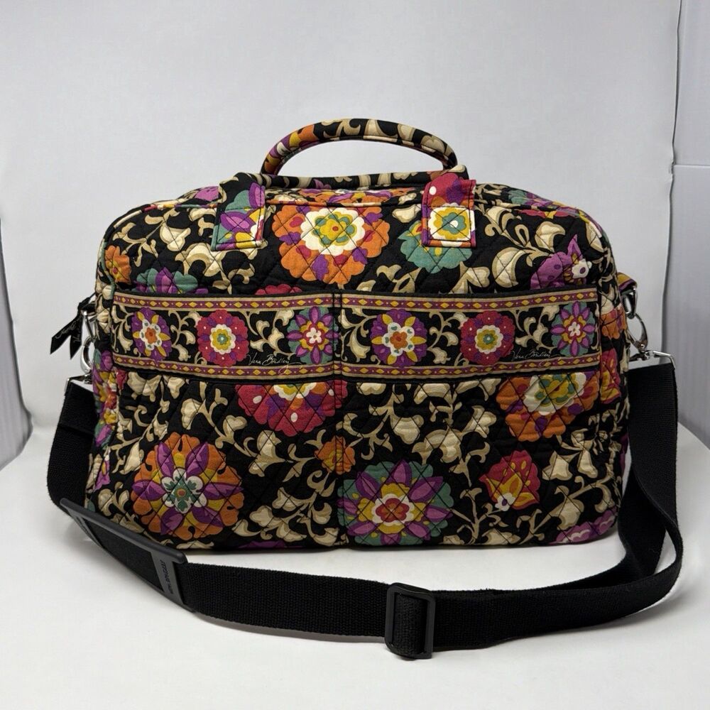 Vera Bradley Suzani Large Duffel Weekender Travel Bag Floral Retired Winter 2011